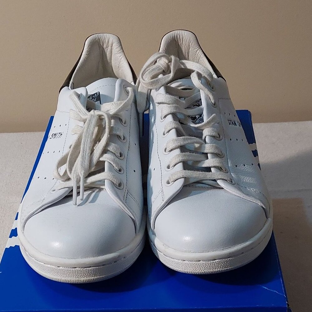 Adidas Stan Smith Lux Sneakers White/Black Leather Size: 7 - Picture 2 of 8